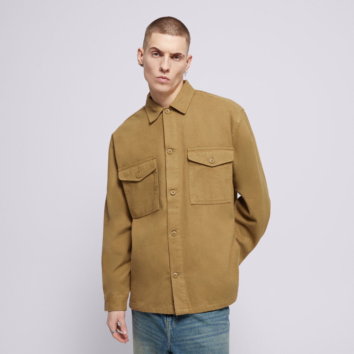 Kurtka zimowa męska VANS KURTKA COLEGROVE SHACKET VN000JVBCUQ BRĄZOWY