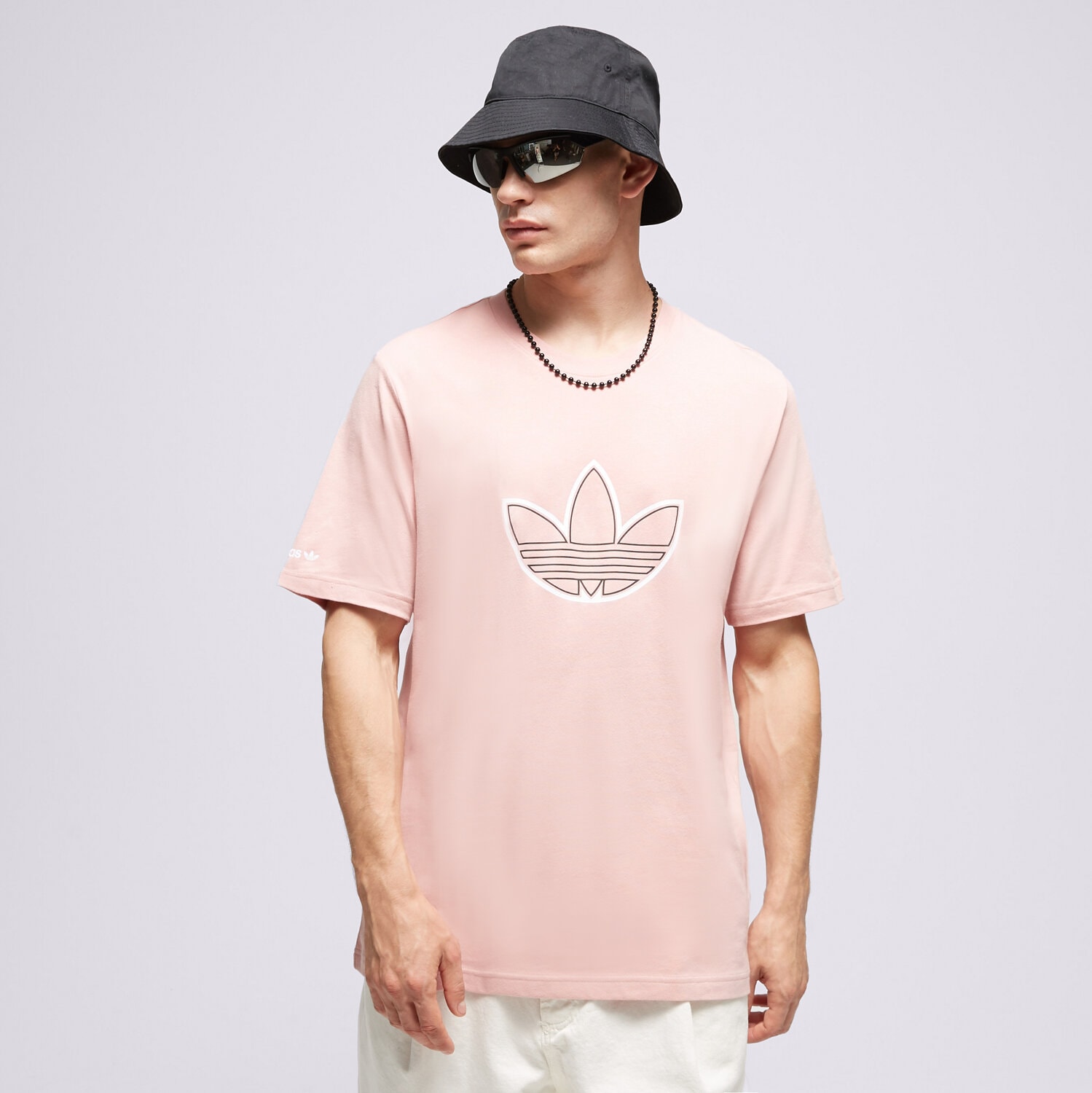 Koszulka, t-shirt sportowy męski ADIDAS T-SHIRT HE4681 HE4681 RÓŻOWY