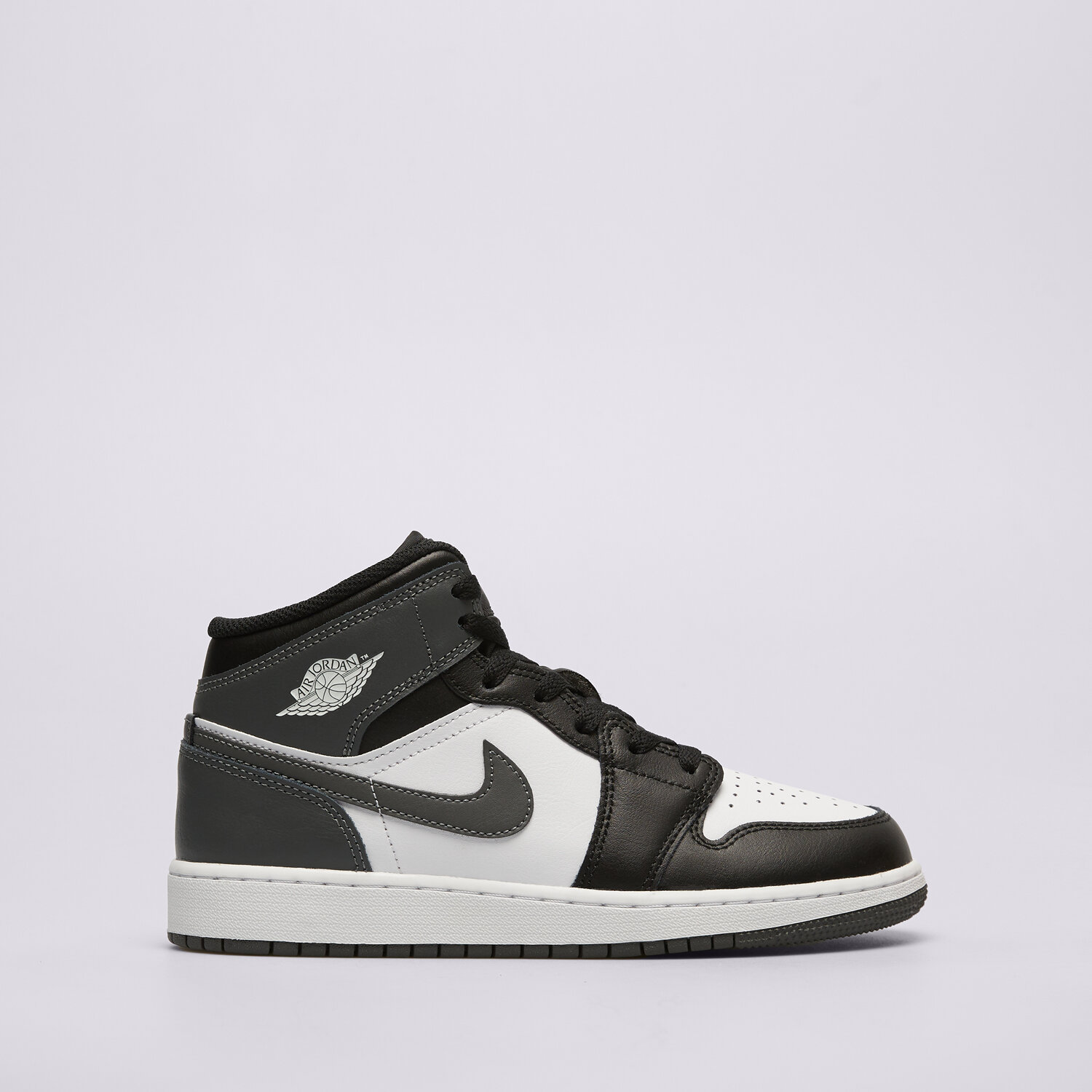 Buty sneakersy dla dzieci AIR JORDAN 1 MID DQ8423-001 SZARY