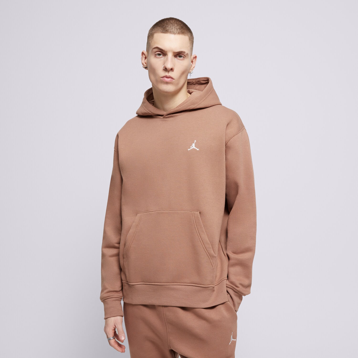 Bluza męska JORDAN BLUZA BLUZA Z KAPTUREM M J BRKLN FLC PO FV7281-223 BRĄZOWY