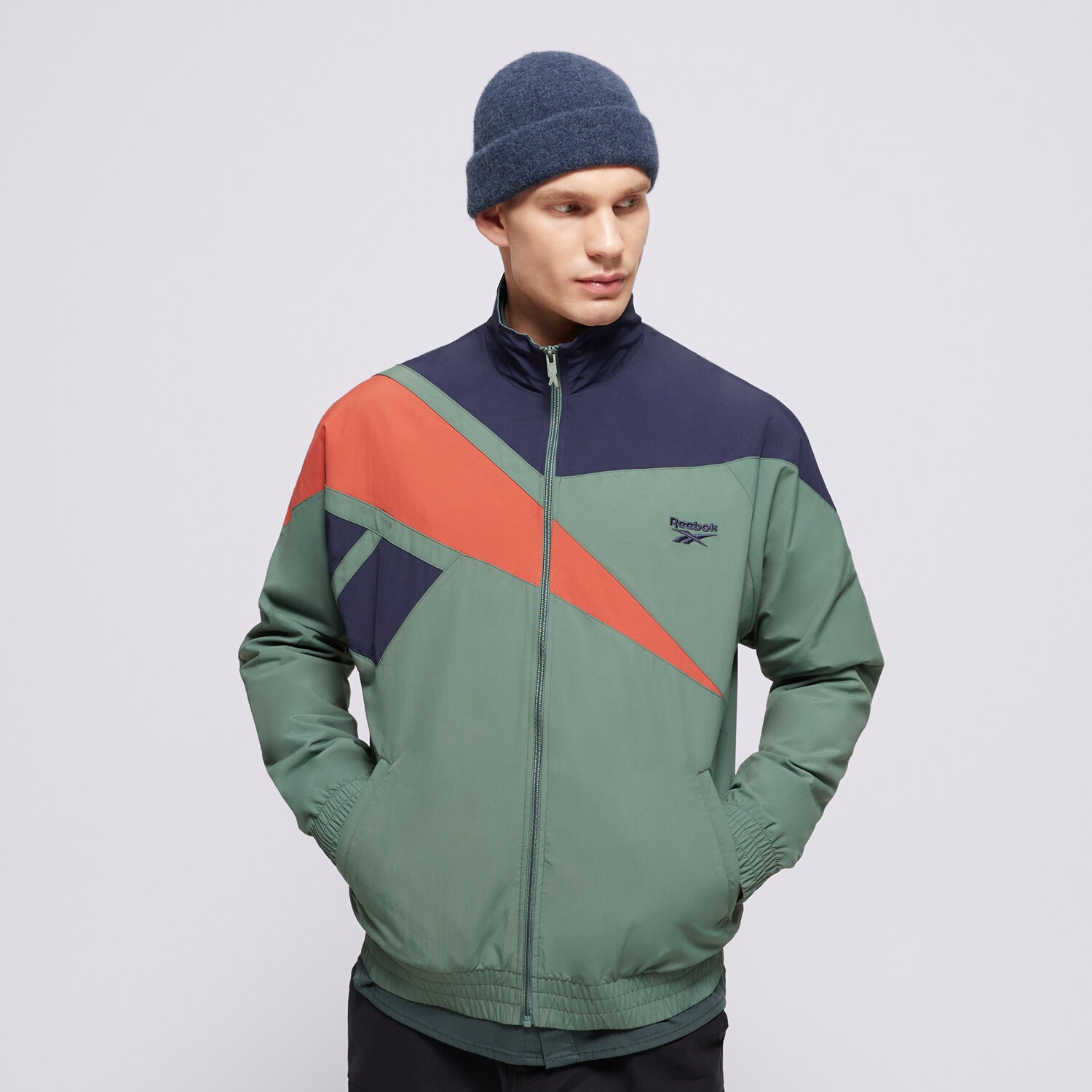 Kurtka wiosenna / jesienna męska REEBOK KURTKA ORTALION CL F FR TRACKTOP 100206044 MULTICOLOR