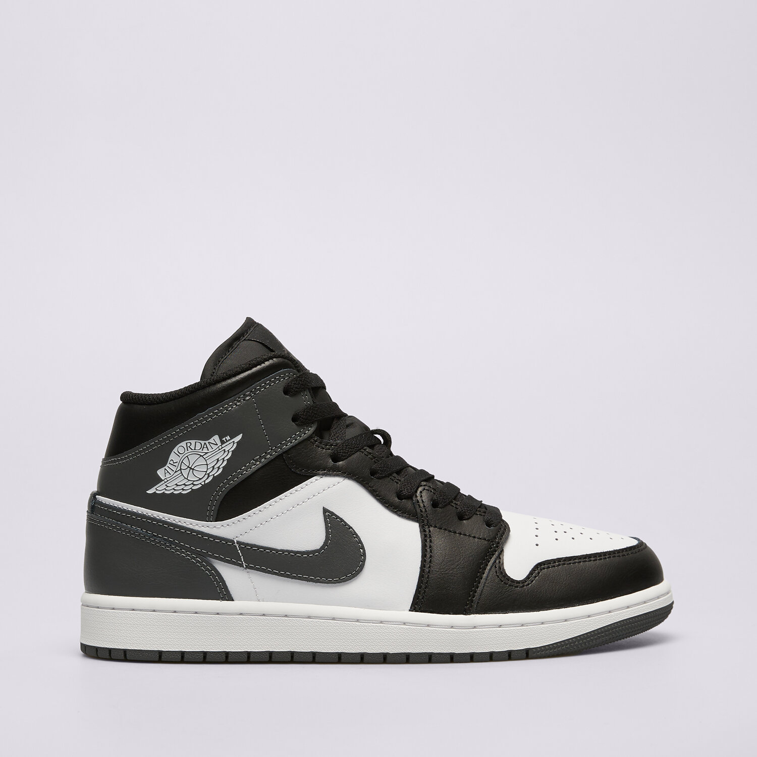 Buty sneakersy męskie AIR JORDAN 1 MID DQ8426-001 SZARY