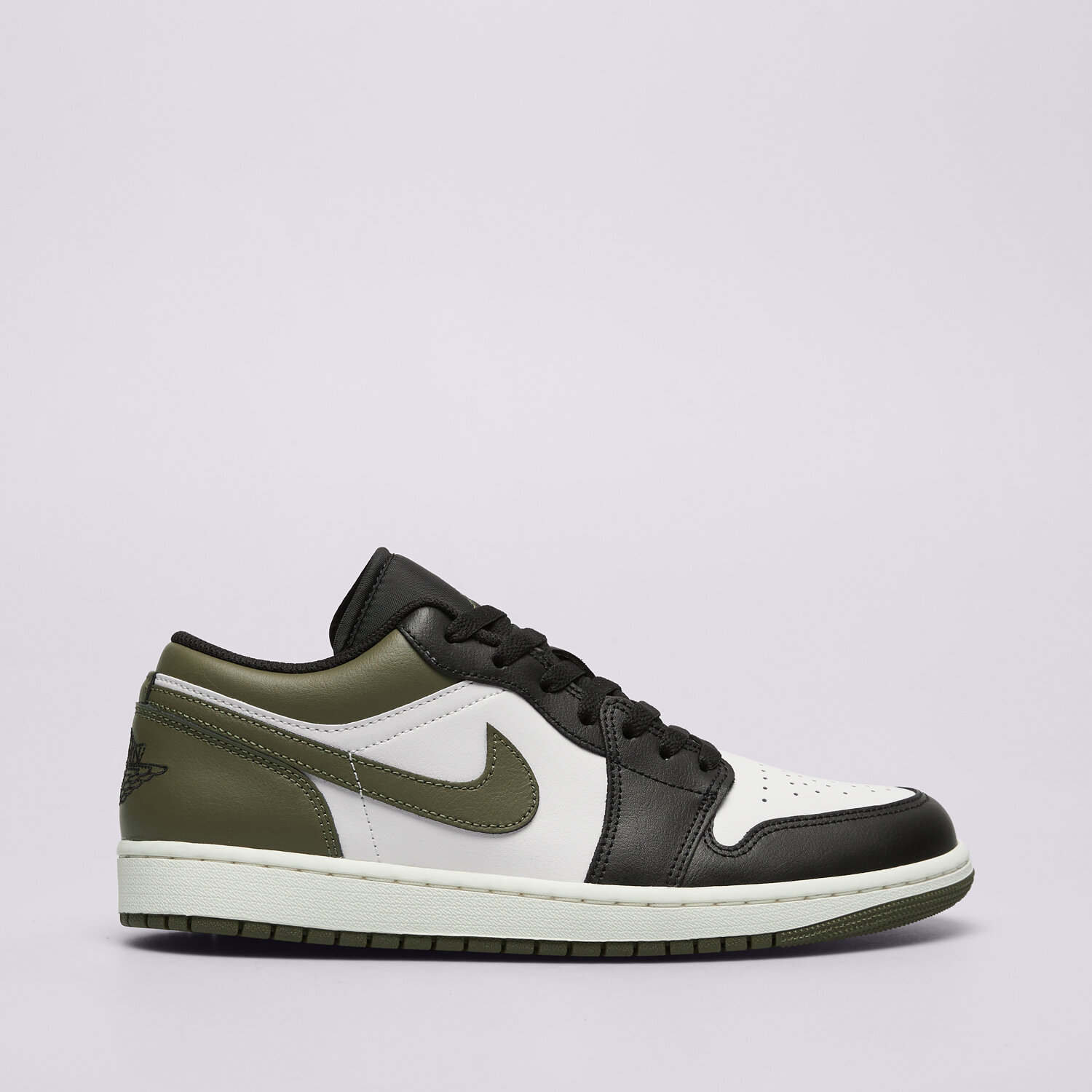 Buty sneakersy męskie AIR JORDAN 1 LOW 553558-092 ZIELONY
