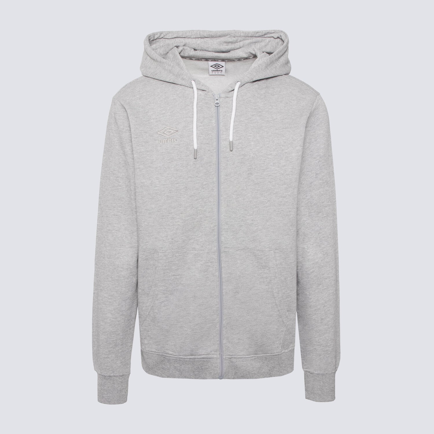 Bluza męska UMBRO BLUZA ROZPINANA Z KAPTUREM PELO UL323BLM90001 SZARY