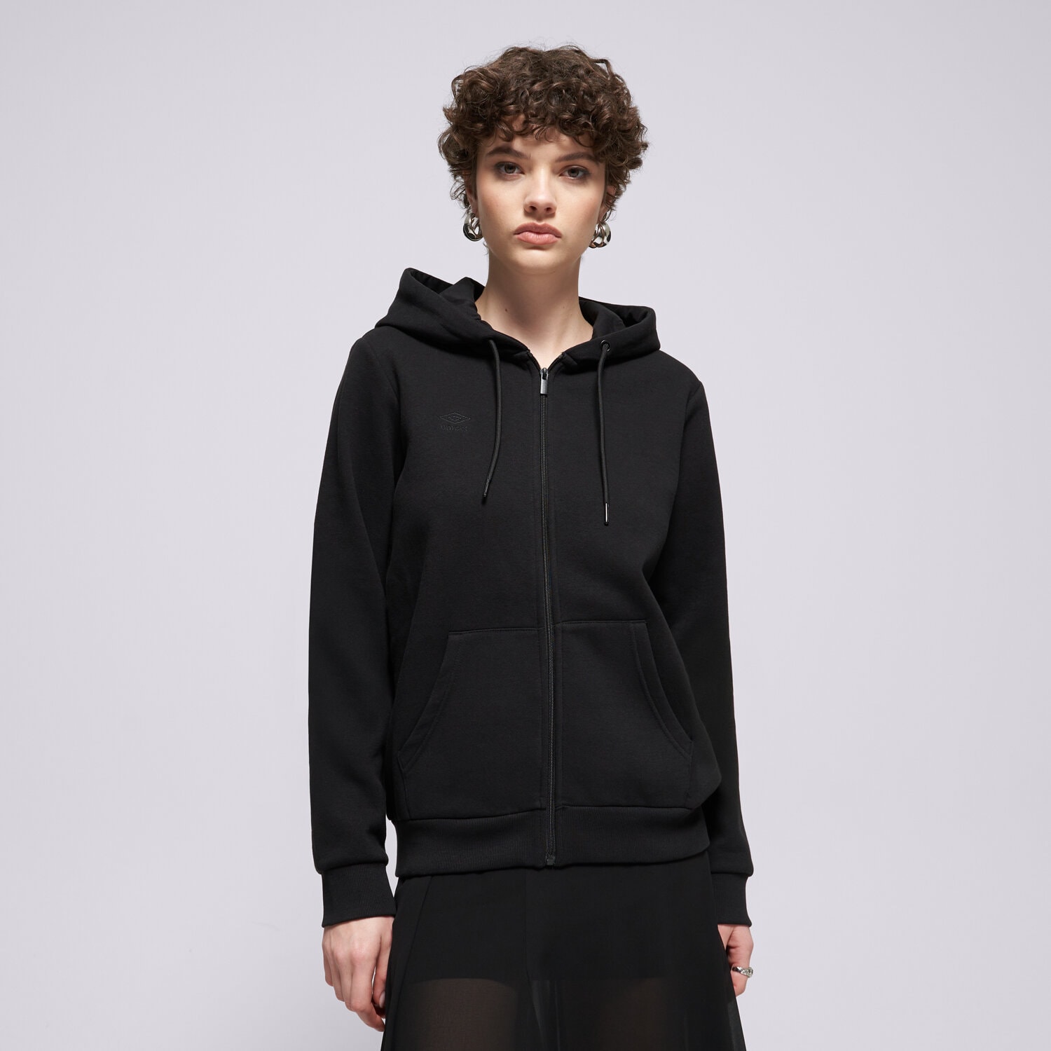 Bluza damska UMBRO BLUZA ROZPINANA Z KAPTUREM LINDI II UL321BLD90001 CZARNY