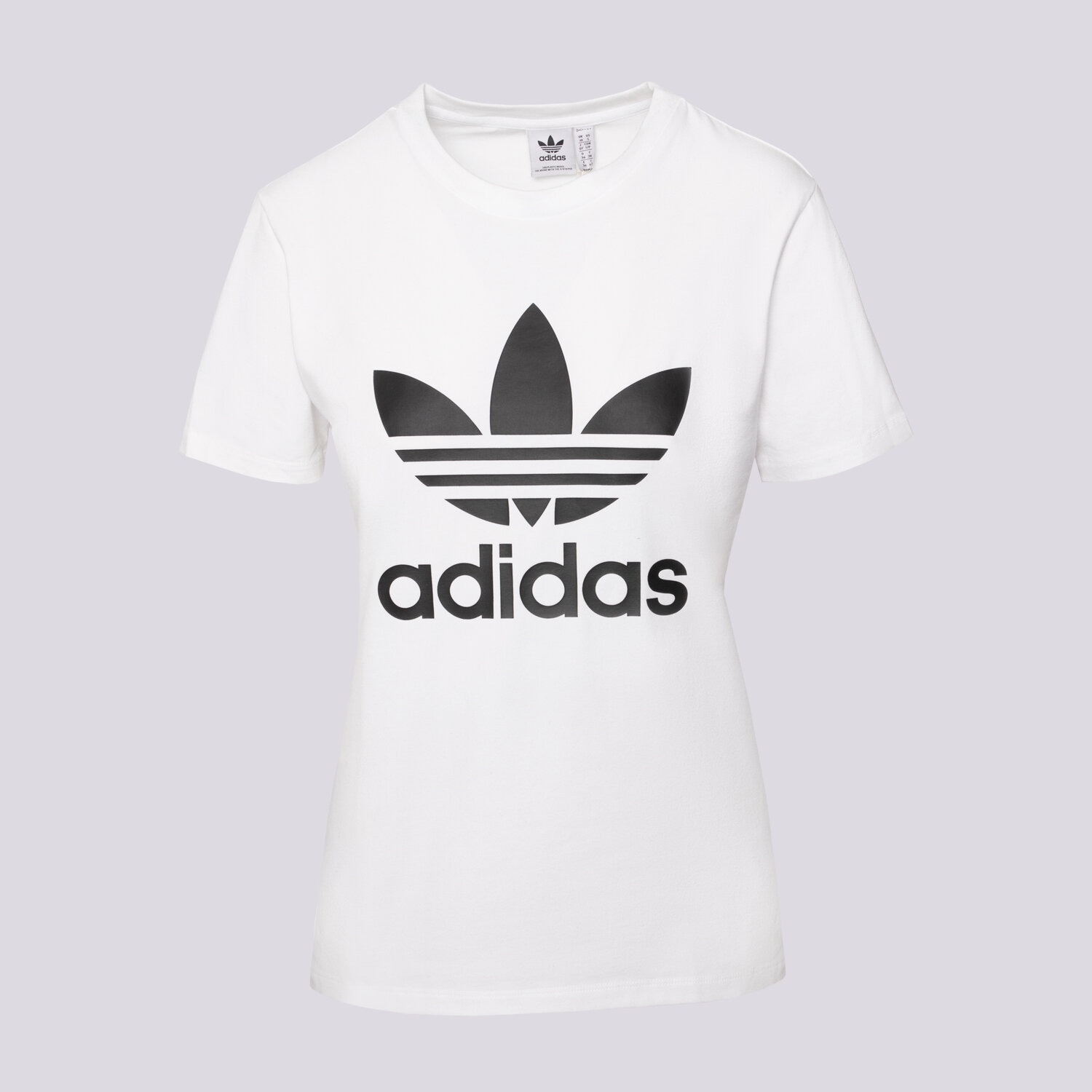 Koszulka, t-shirt damski ADIDAS T-SHIRT TREFOIL TEE GN2899 BIAŁY