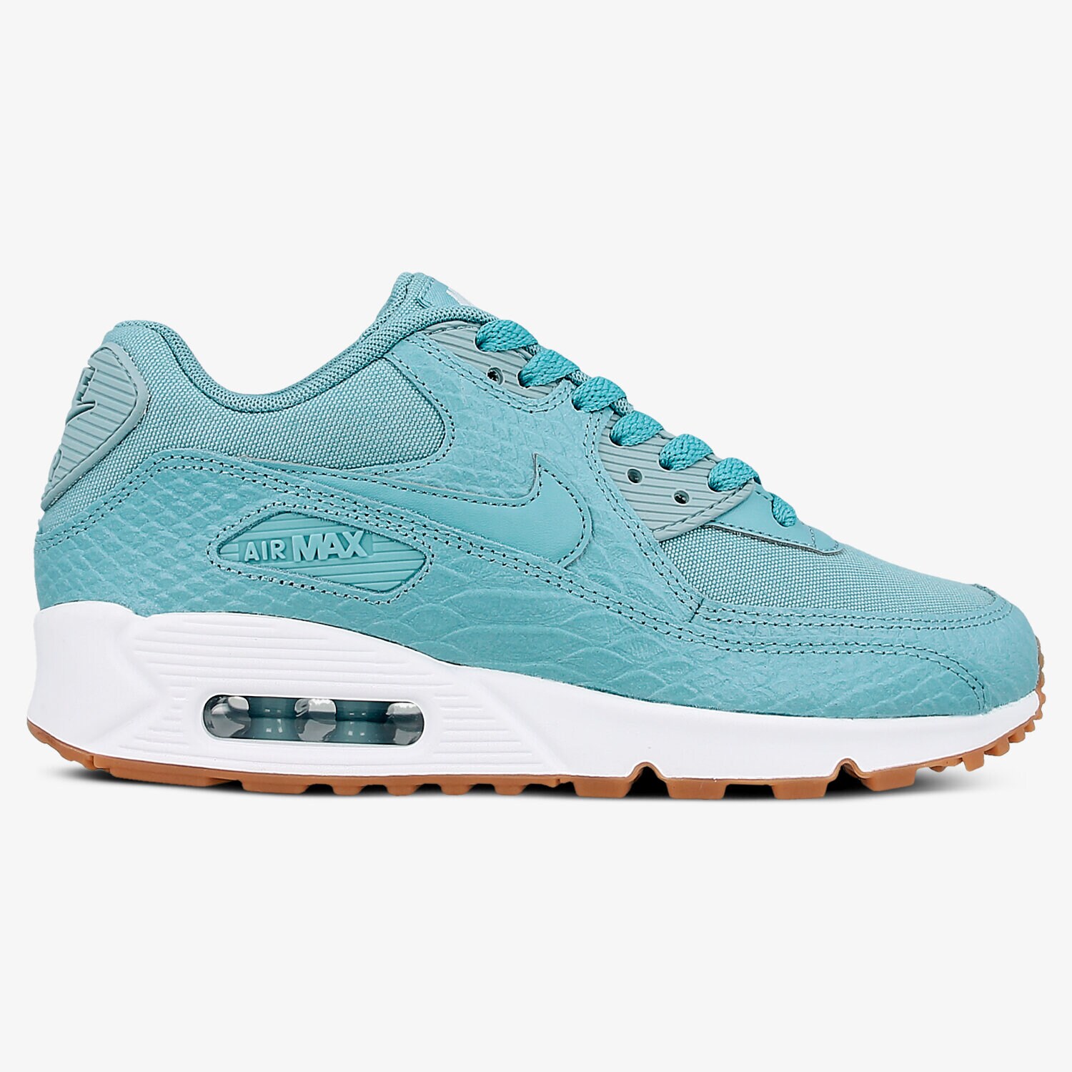 Buty sneakersy damskie NIKE WMNS AIR MAX 90 PRM 896497400 NIEBIESKI