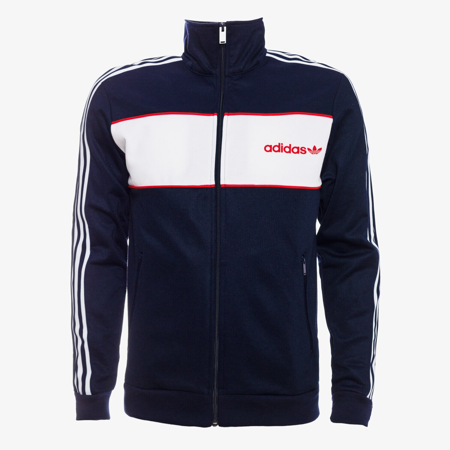 Bluza męska ADIDAS BLUZA BLOCKTRACK TOP BK7846 GRANATOWY