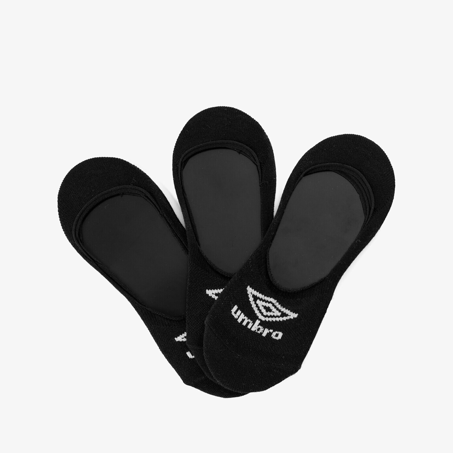 Skarpetki sportowe damskie UMBRO STOPKI FOOTIE 3PK BLK UL37SKA08001 CZARNY