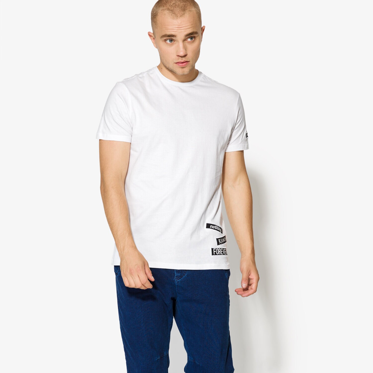 Koszulka, t-shirt sportowy męski CONFRONT T-SHIRT SS MILES CF37TSM02001 BIAŁY
