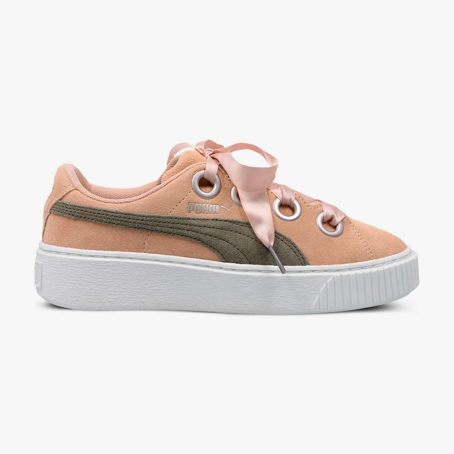 Buty sneakersy dla dzieci PUMA PLATFORM KISS JR 36745904 RÓŻOWY