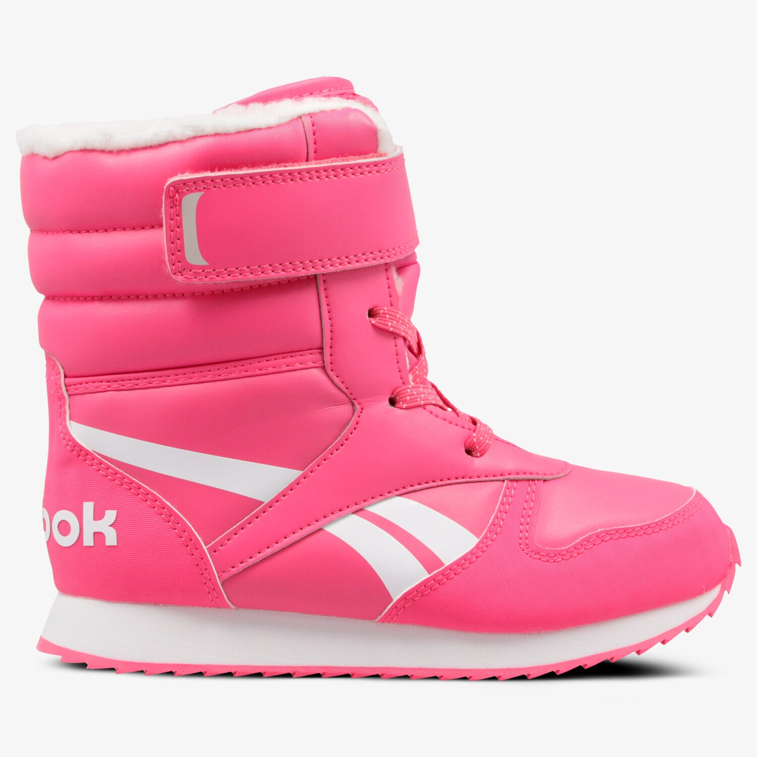 Buty zimowe, trekkingowe, outdoor dla dzieci REEBOK CL SNOW JOGGER CN4629 RÓŻOWY