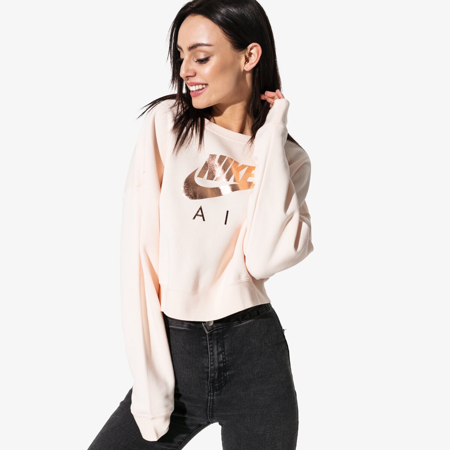 Bluza damska NIKE BLUZA W NSW RALLY CREW AIR AV6227838 RÓŻOWY