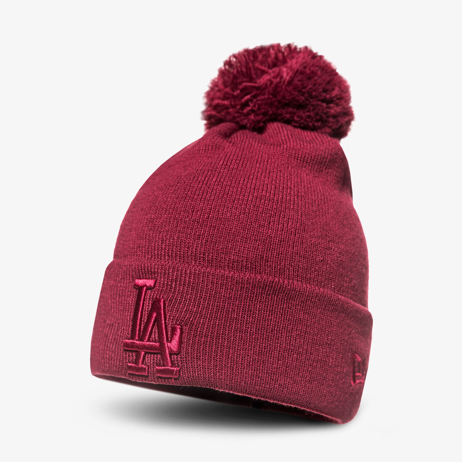 Czapka zimowa damska NEW ERA CZAPKA ZIMOWA ESNL BOB KNIT LOSDOD CAR 80635824 BORDOWY