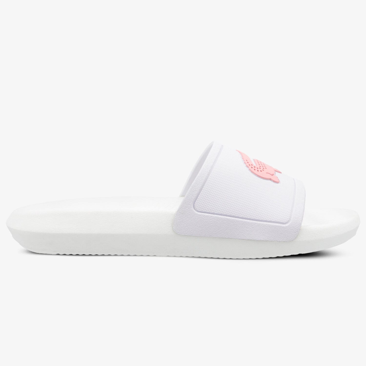 Klapki damskie LACOSTE CROCO SLIDE 119 3 CFA 737CFA00051Y9 BIAŁY
