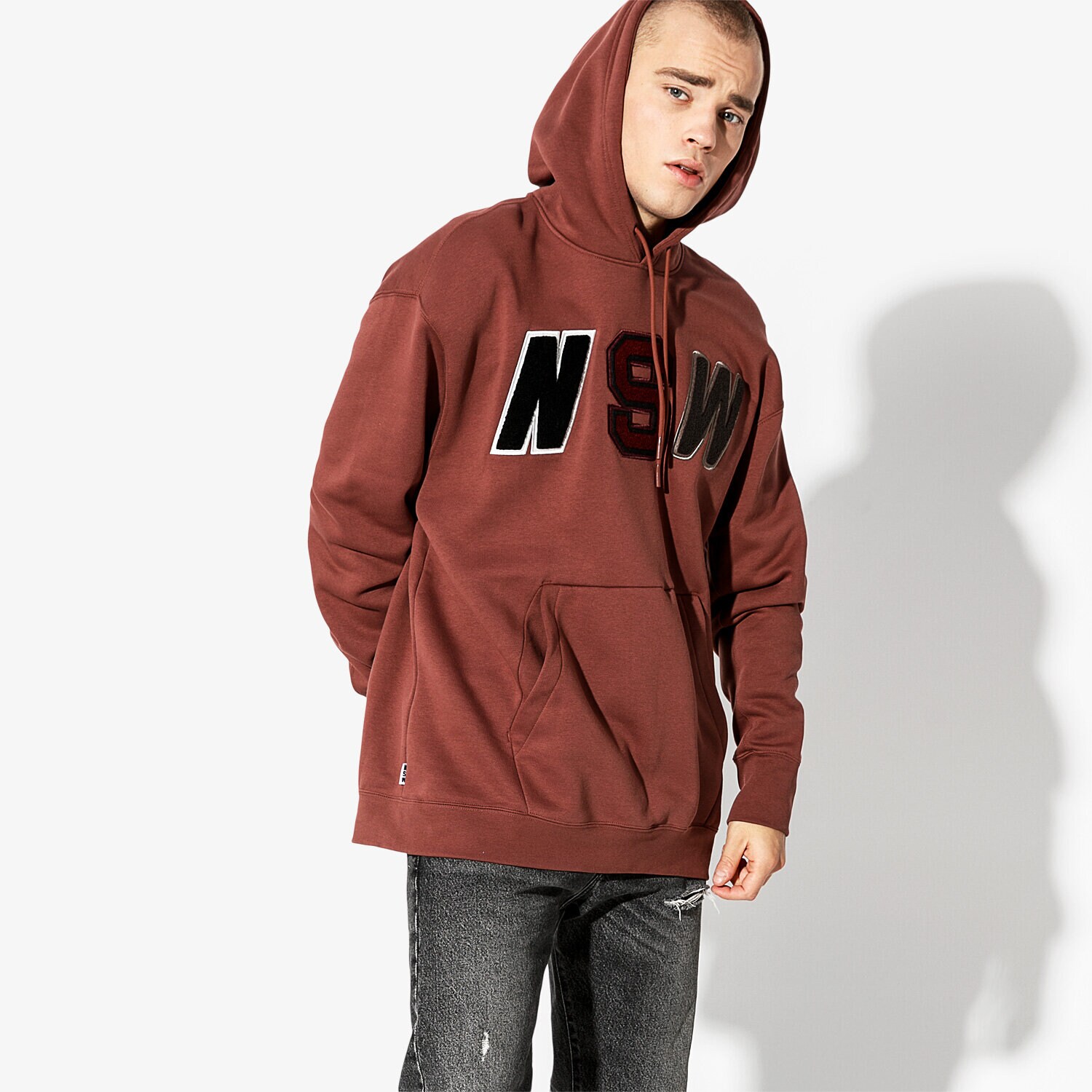 Bluza męska NIKE BLUZA M NSW NSW HOODIE PO FLC 943573-236 RÓŻOWY