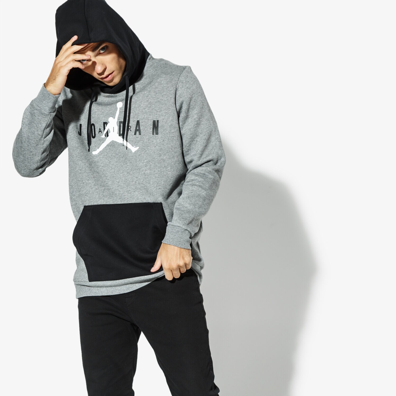 Bluza męska JORDAN BLUZA JORDAN JUMPMAN AIR FLEECE PO AA1451-091 SZARY