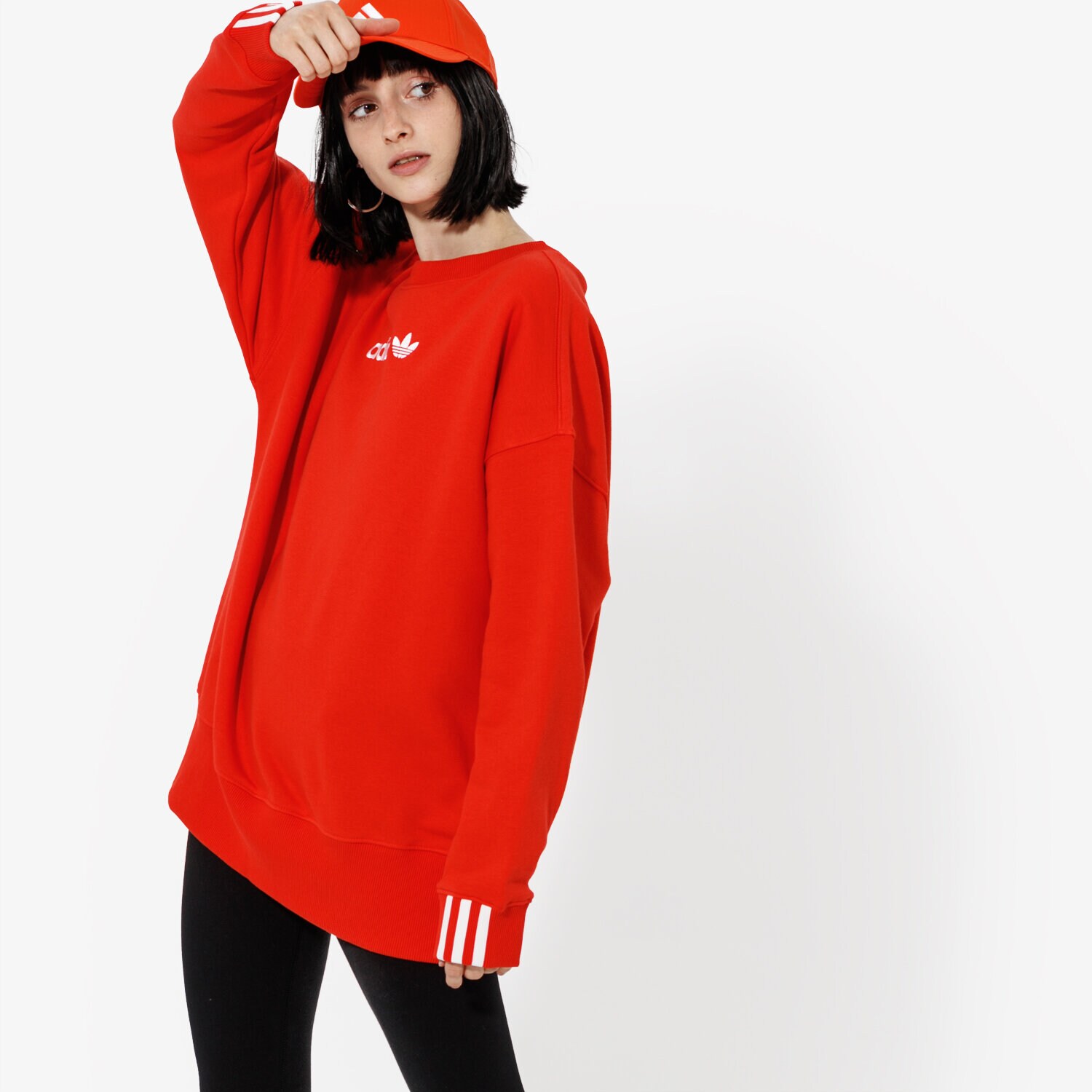 Bluza damska ADIDAS BLUZA COEEZE SWEAT COEEZE DU7192 CZERWONY