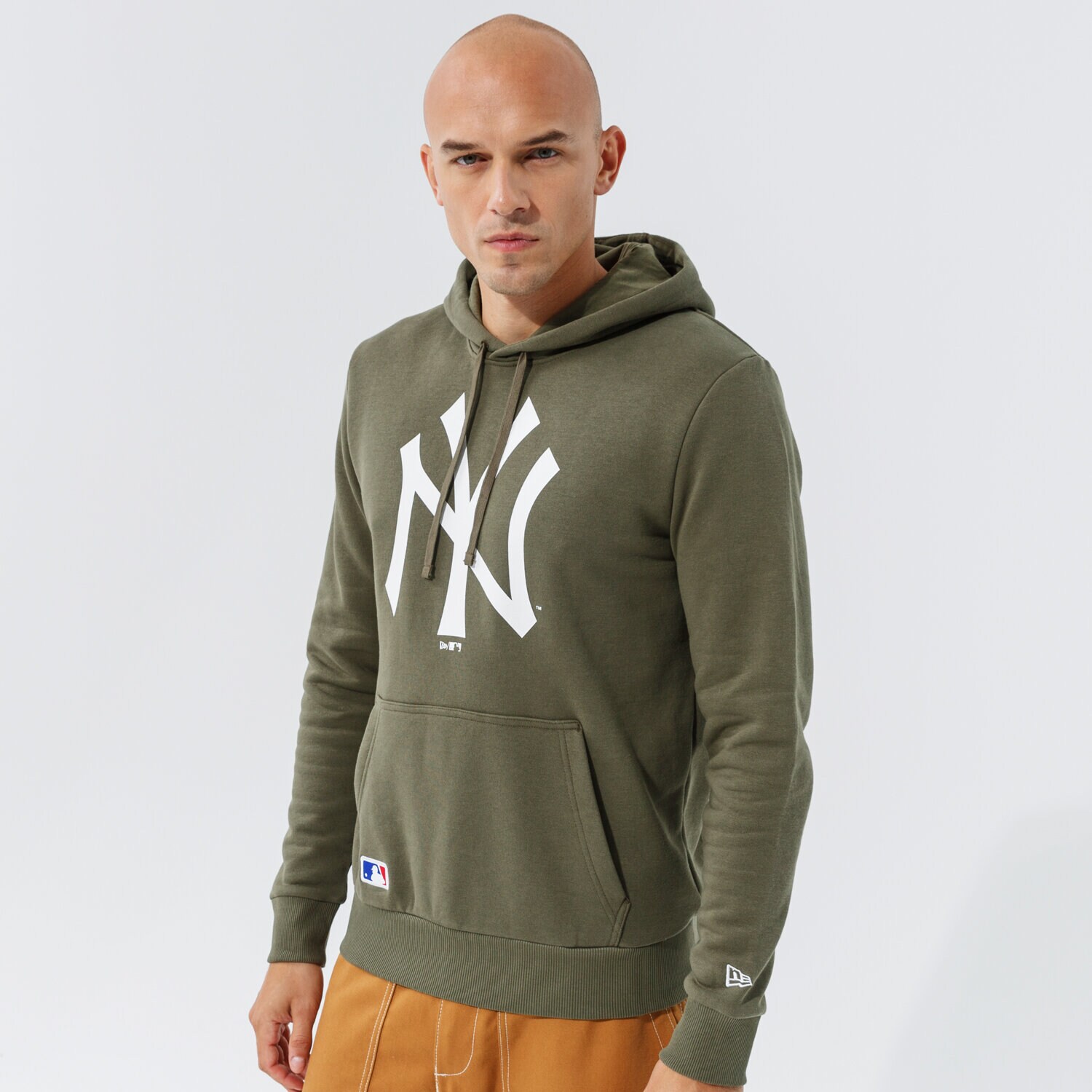 Bluza męska NEW ERA BLUZA Z KAPTUREM NYY GREEN MLB APPAREL NEW YORK YANK 11863698 ZIELONY