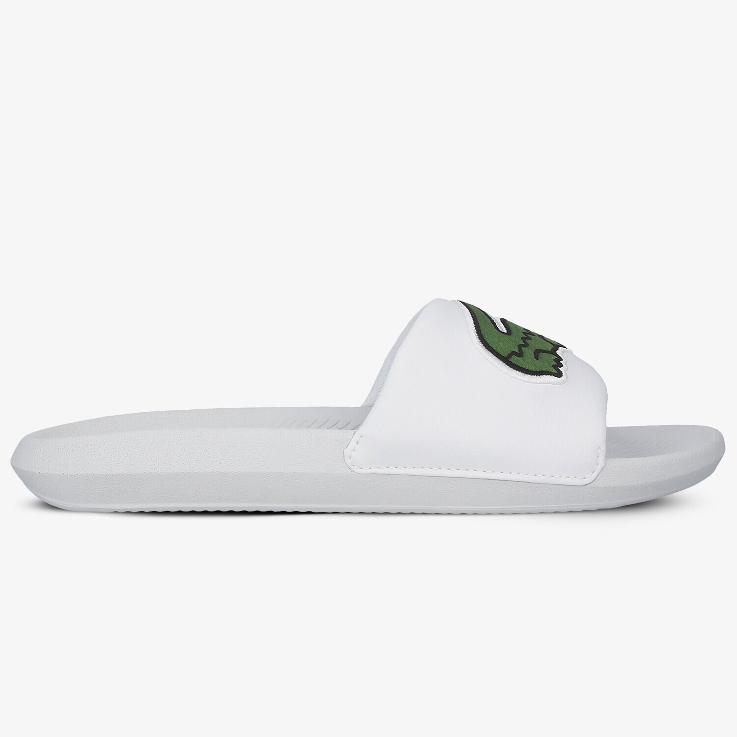 Klapki męskie LACOSTE CROCO SLIDE 319 4 US 738CMA0073082 BIAŁY