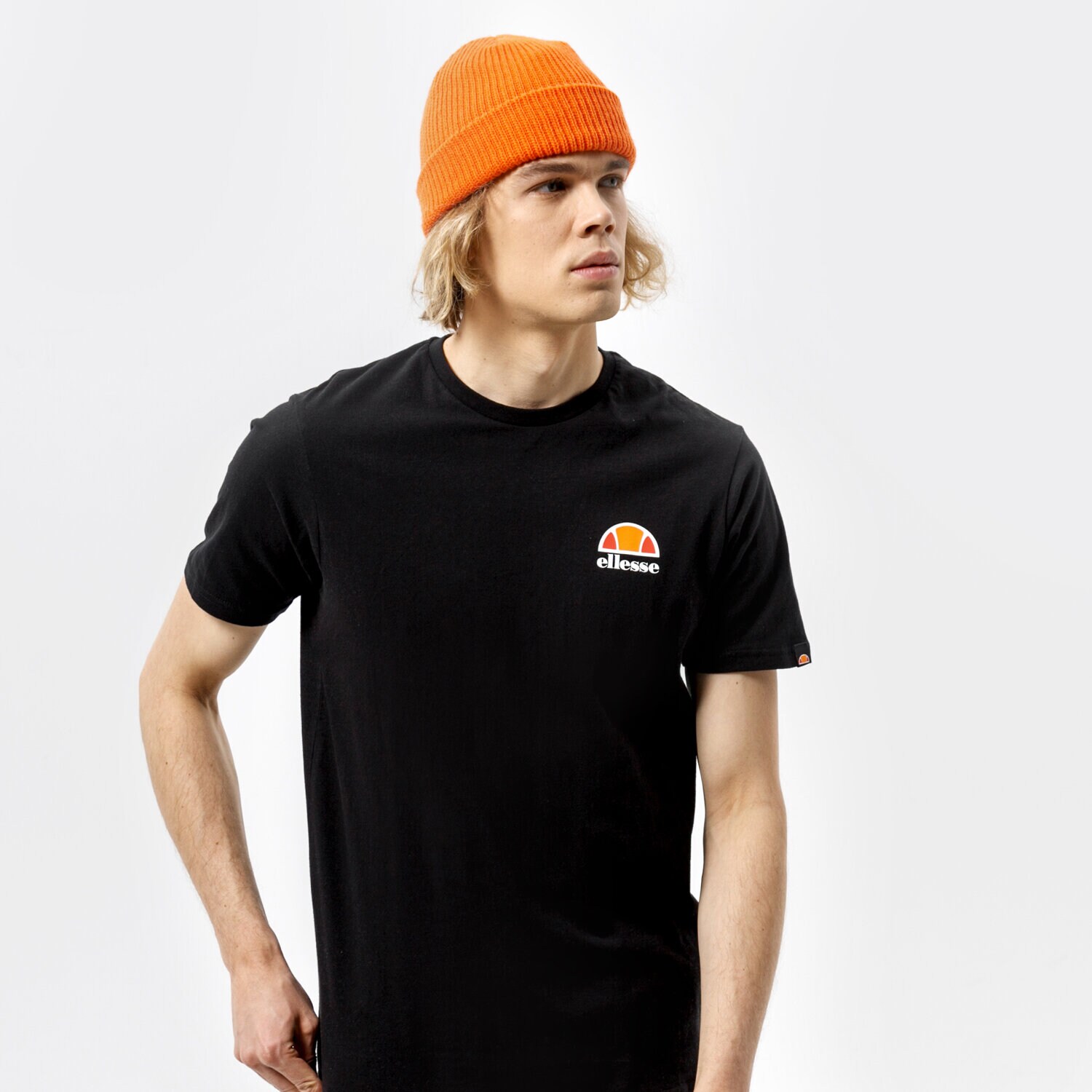 Koszulka, t-shirt sportowy męski ELLESSE T-SHIRT CANALETTO BLK SHS04548001 CZARNY