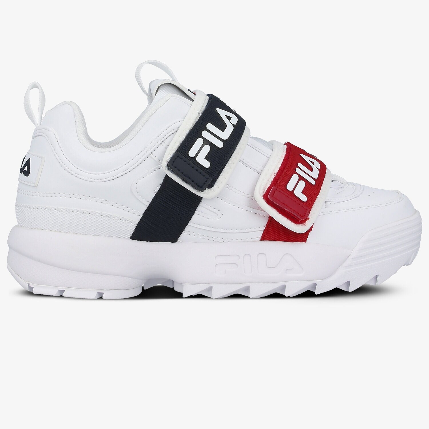 Buty sneakersy damskie FILA DISRUPTOR STRAPS WMN 10108591FG BIAŁY