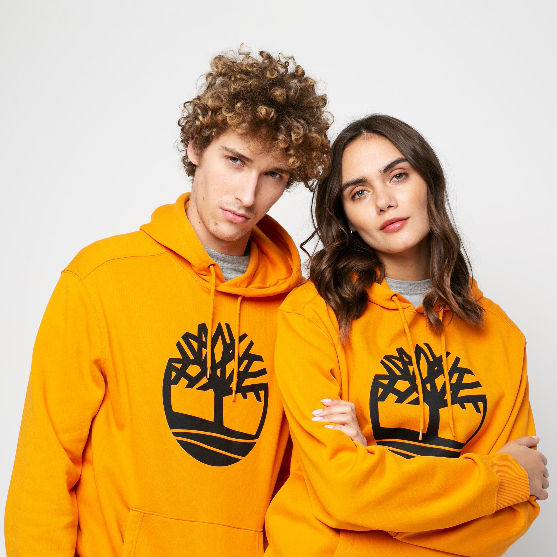 Bluza męska TIMBERLAND BLUZA Z KAPTUREM YC CORE TREE LOGO LOGO PULL OVER TB0A2BJHAR81 Neon różowy