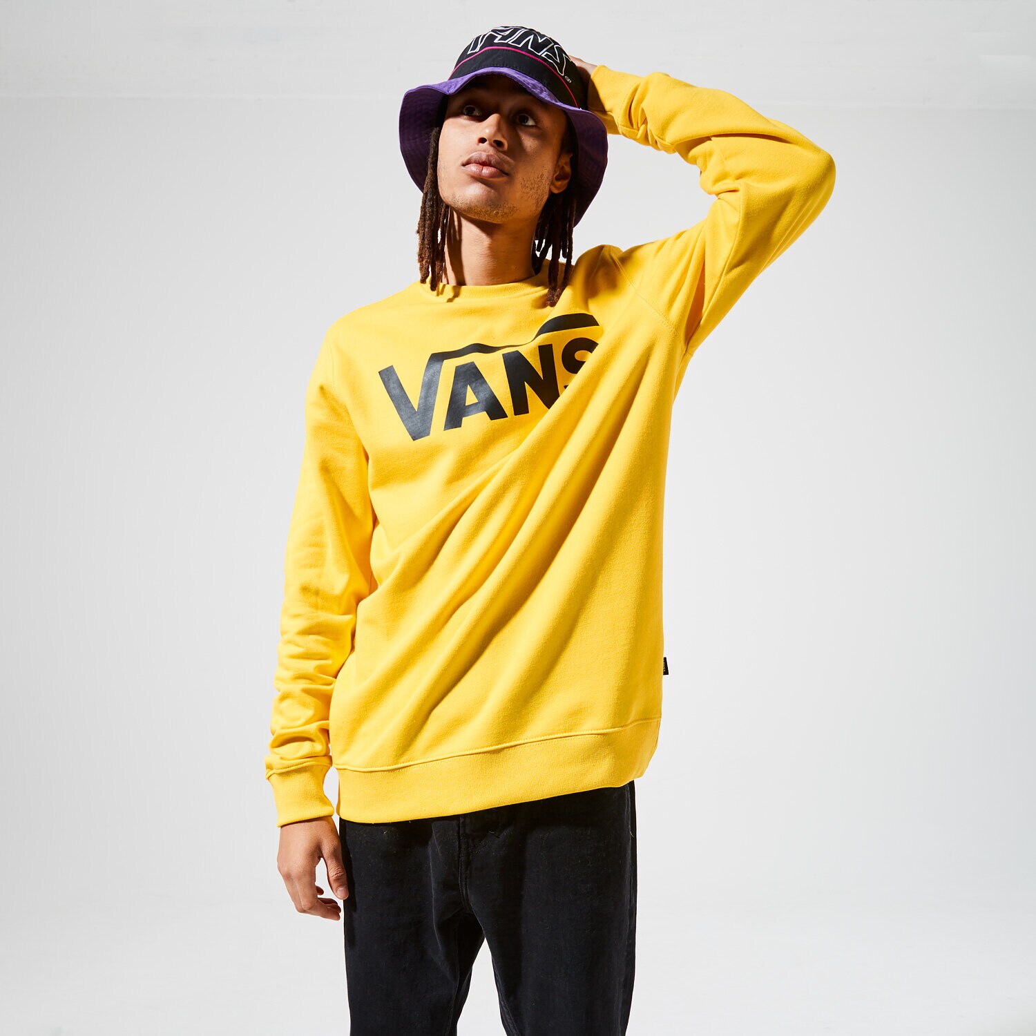 Bluza męska VANS BLUZA VANS CLASSIC CREW II VN0A456A85W1 ŻÓŁTY