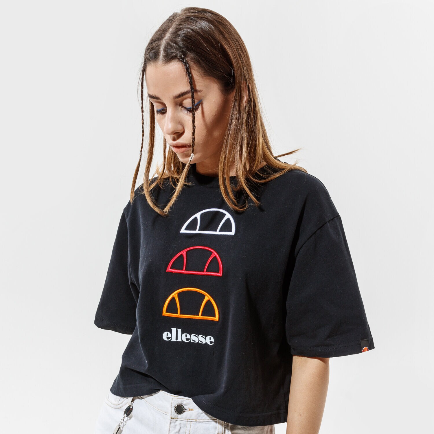 Koszulka, t-shirt damski ELLESSE T-SHIRT DEWAY SGG09814BLACK CZARNY
