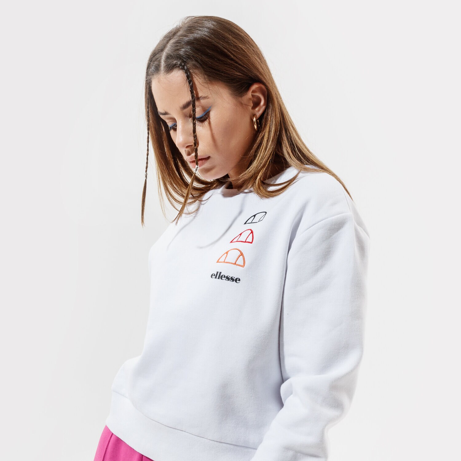 Bluza damska ELLESSE BLUZA GLENATO SGG09815WHITE BIAŁY