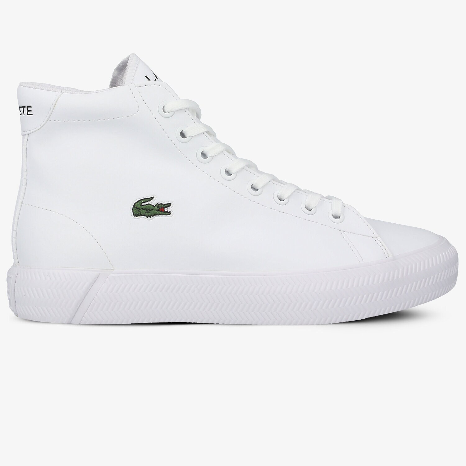 Buty zimowe, trekkingowe, outdoor dla dzieci LACOSTE GRIPSHOT MID 0120 2 CUJ 740CUJ001021G BIAŁY