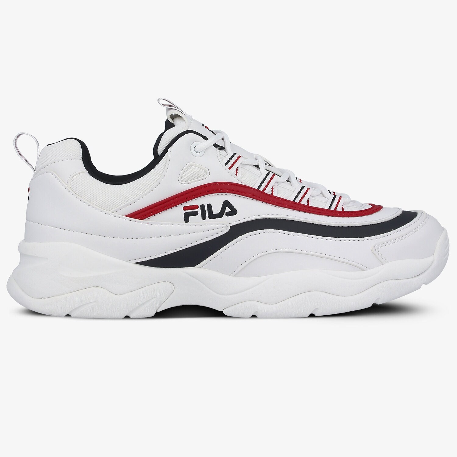 Buty sneakersy męskie FILA RAY LOW 1010561150 BIAŁY