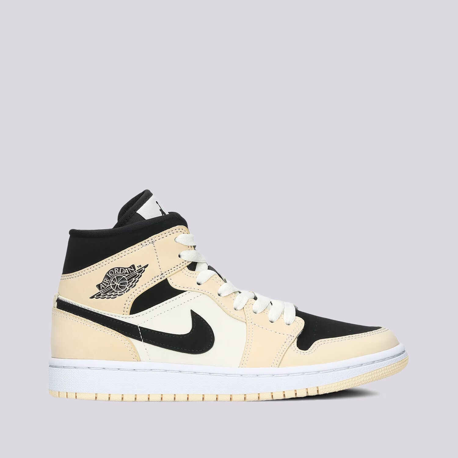 Buty sneakersy damskie JORDAN WMNS AIR JORDAN 1 MID  BQ6472-800 BEŻOWY