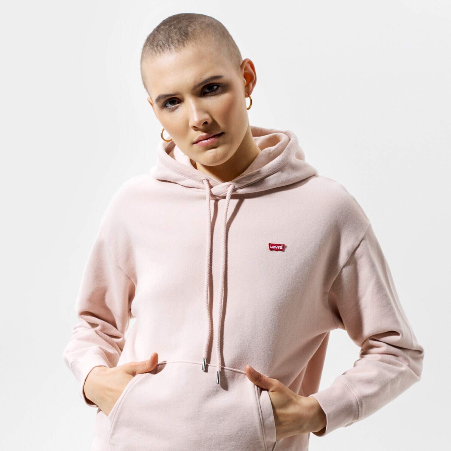 Bluza damska LEVI'S BLUZA Z KAPTUREM STANDARD HOODIE 24693-0004 RÓŻOWY