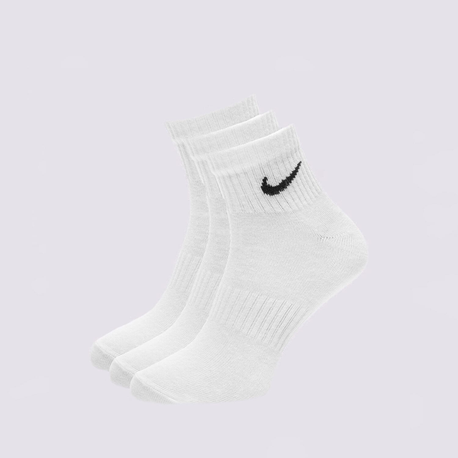 Skarpetki sportowe damskie NIKE SKARPETY U NK EVERYDAY LTWT ANKLE 3PR SX7677-100 BIAŁY