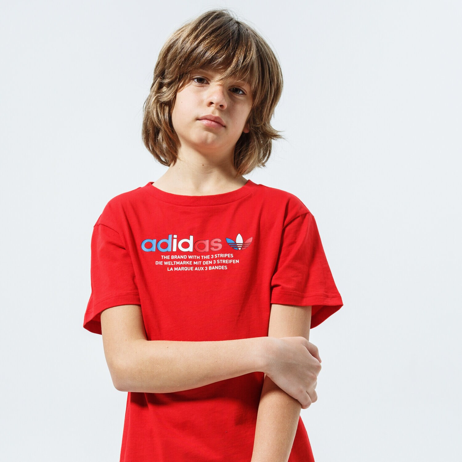 Koszulka, t-shirt dla dzieci ADIDAS T-SHIRT TEE MM GN7480 CZERWONY