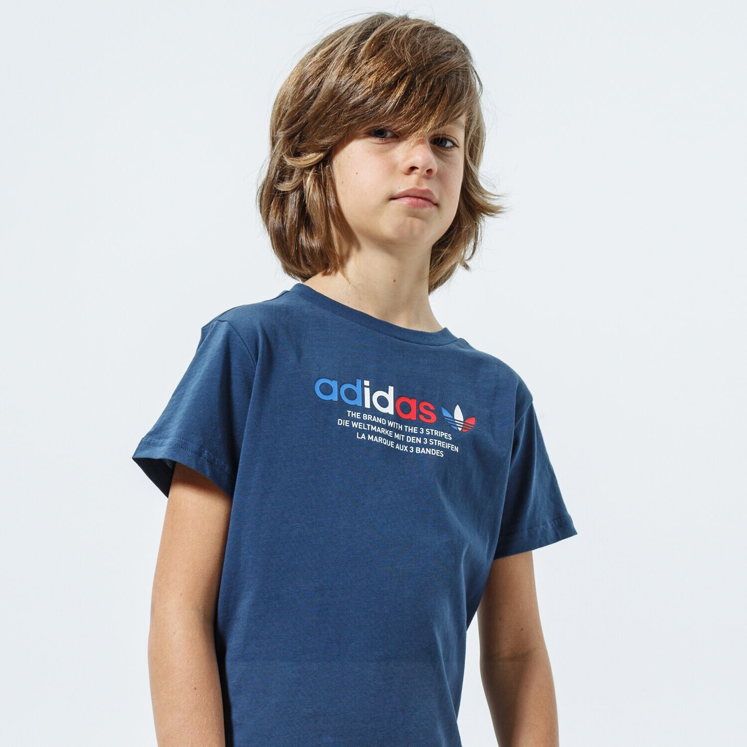 Koszulka, t-shirt dla dzieci ADIDAS T-SHIRT TEE MM GN7479 GRANATOWY
