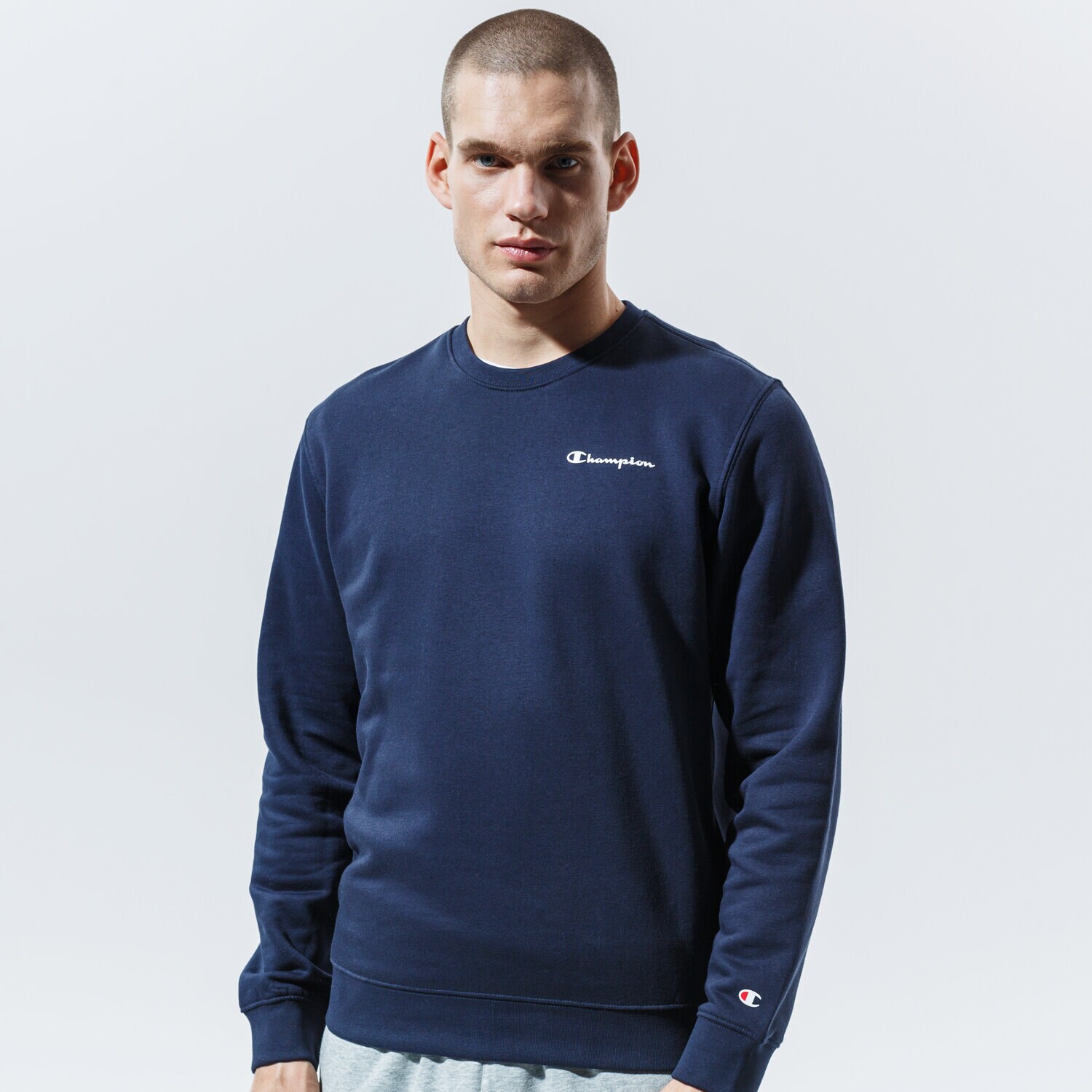 Bluza męska CHAMPION BLUZA CREWNECK SWEATSHIRT 214750BS501 GRANATOWY