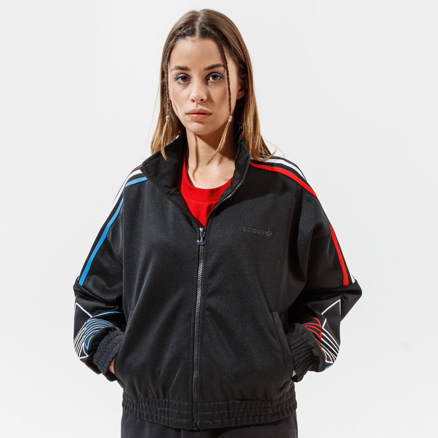 Bluza damska ADIDAS BLUZA ROZPINANA TRACKTOP PB  GN2950 CZARNY