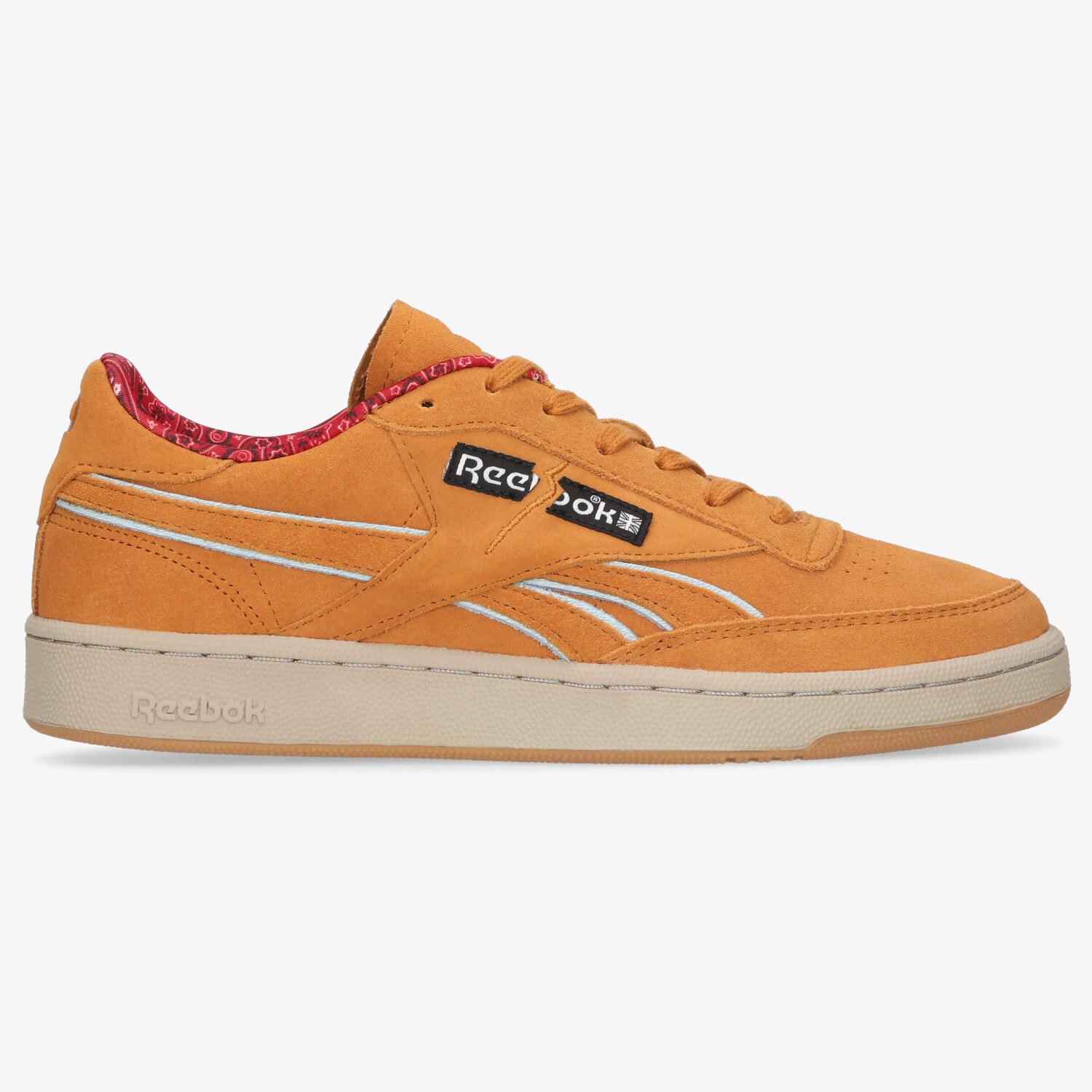 Buty sneakersy męskie REEBOK CLUB C GZ6322 BRĄZOWY