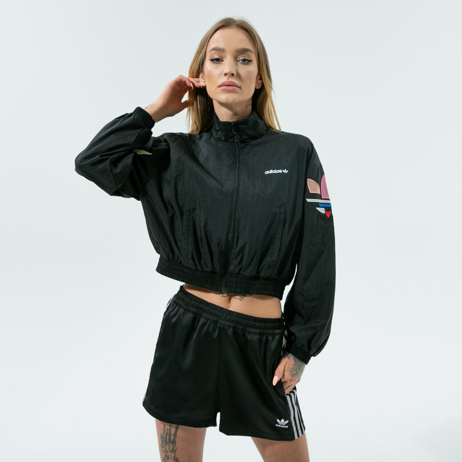 Bluza damska ADIDAS BLUZA ROZPINANA TRACK TOP H22866 CZARNY
