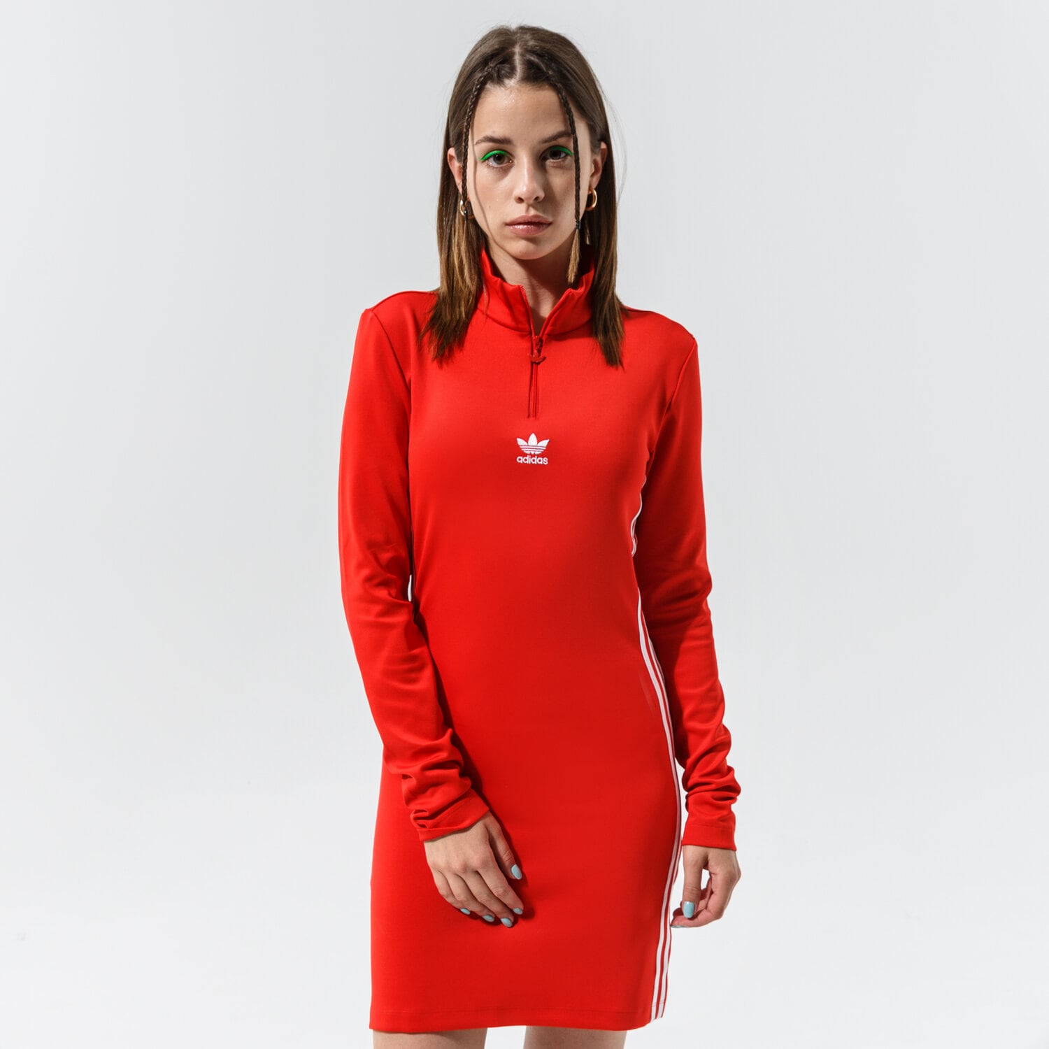 Modna sukienka sportowa ADIDAS SUKIENKA DRESS H35614 CZERWONY