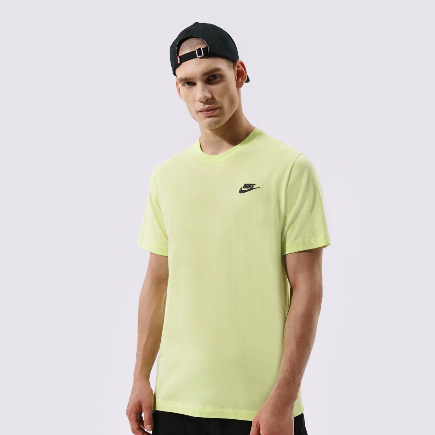 Koszulka, t-shirt sportowy męski NIKE T-SHIRT SPORTSWEAR CLUB AR4997-736 ŻÓŁTY