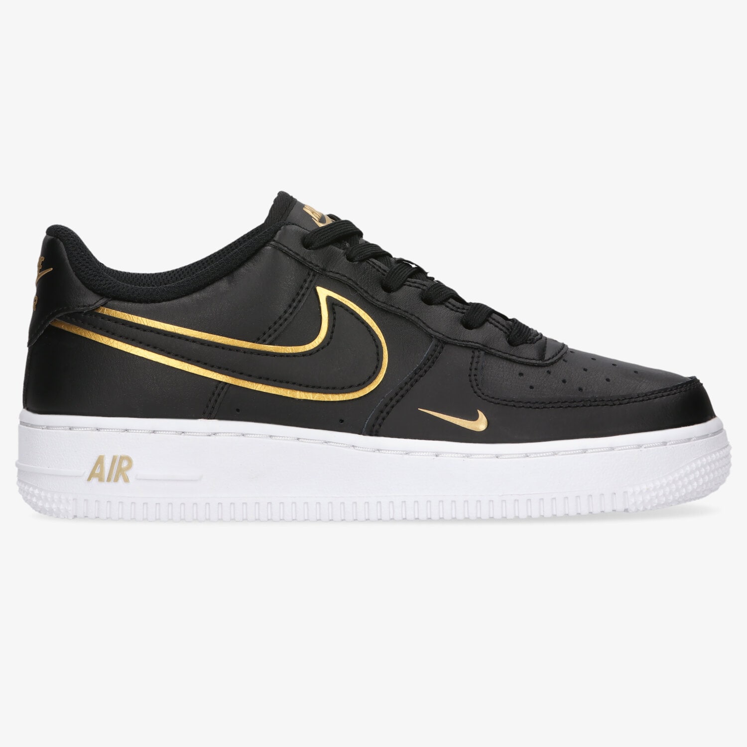 Buty sneakersy dla dzieci NIKE AIR FORCE 1 LV8 DM3322-001 CZARNY