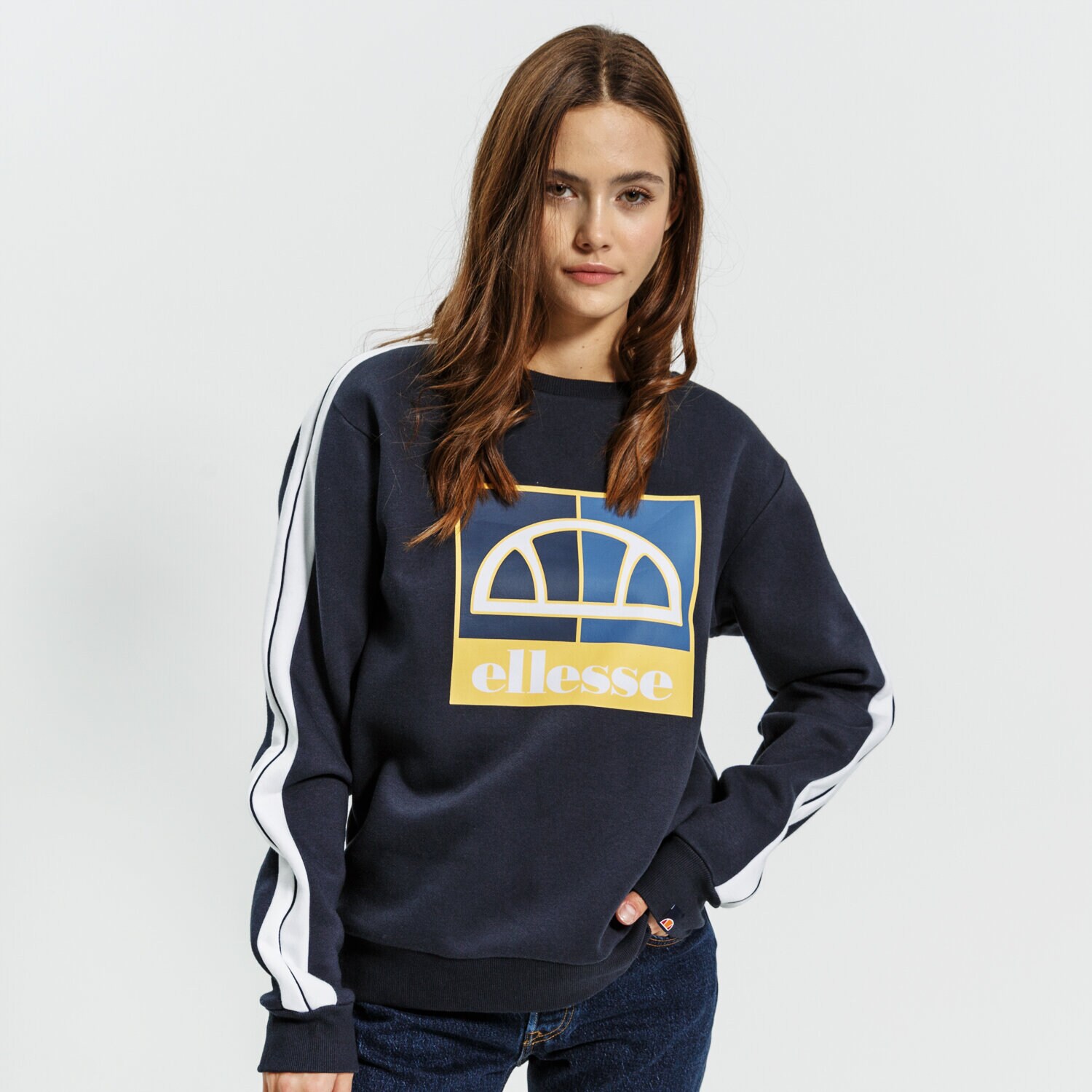 Bluza damska ELLESSE BLUZA LULCI SWEATSHIRT NAVY SGK12164429 GRANATOWY