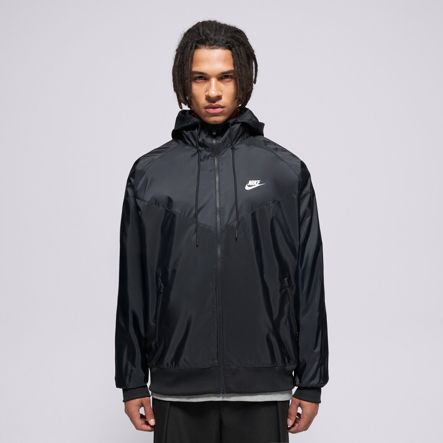Kurtka wiosenna / jesienna męska NIKE KURTKA SPORTSWEAR HERITAGE DA0001-010 CZARNY
