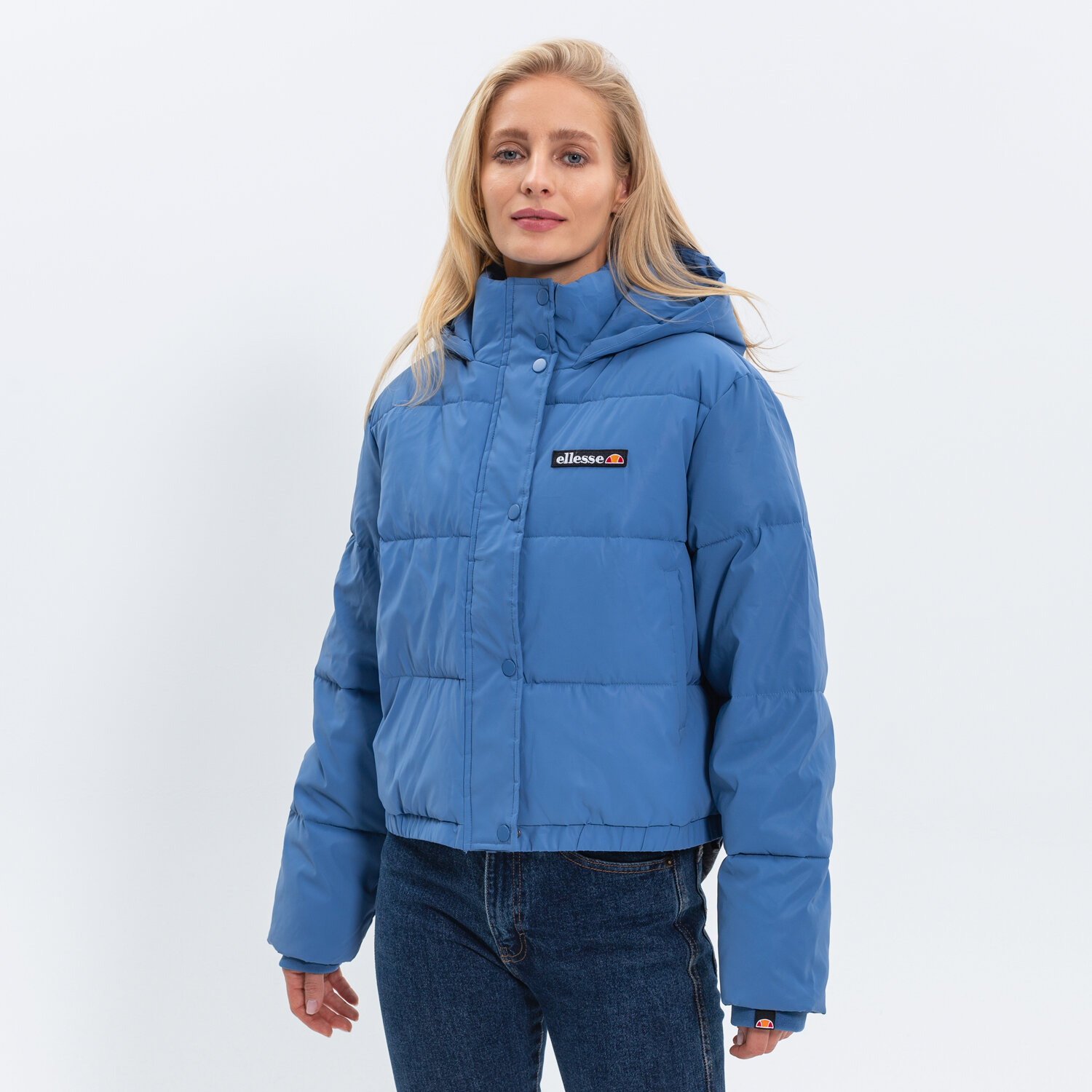 Kurtka zimowa damska ELLESSE KURTKA PUCHOWA MONOLIS PADDED JACKET BLUE SGK09611402 NIEBIESKI