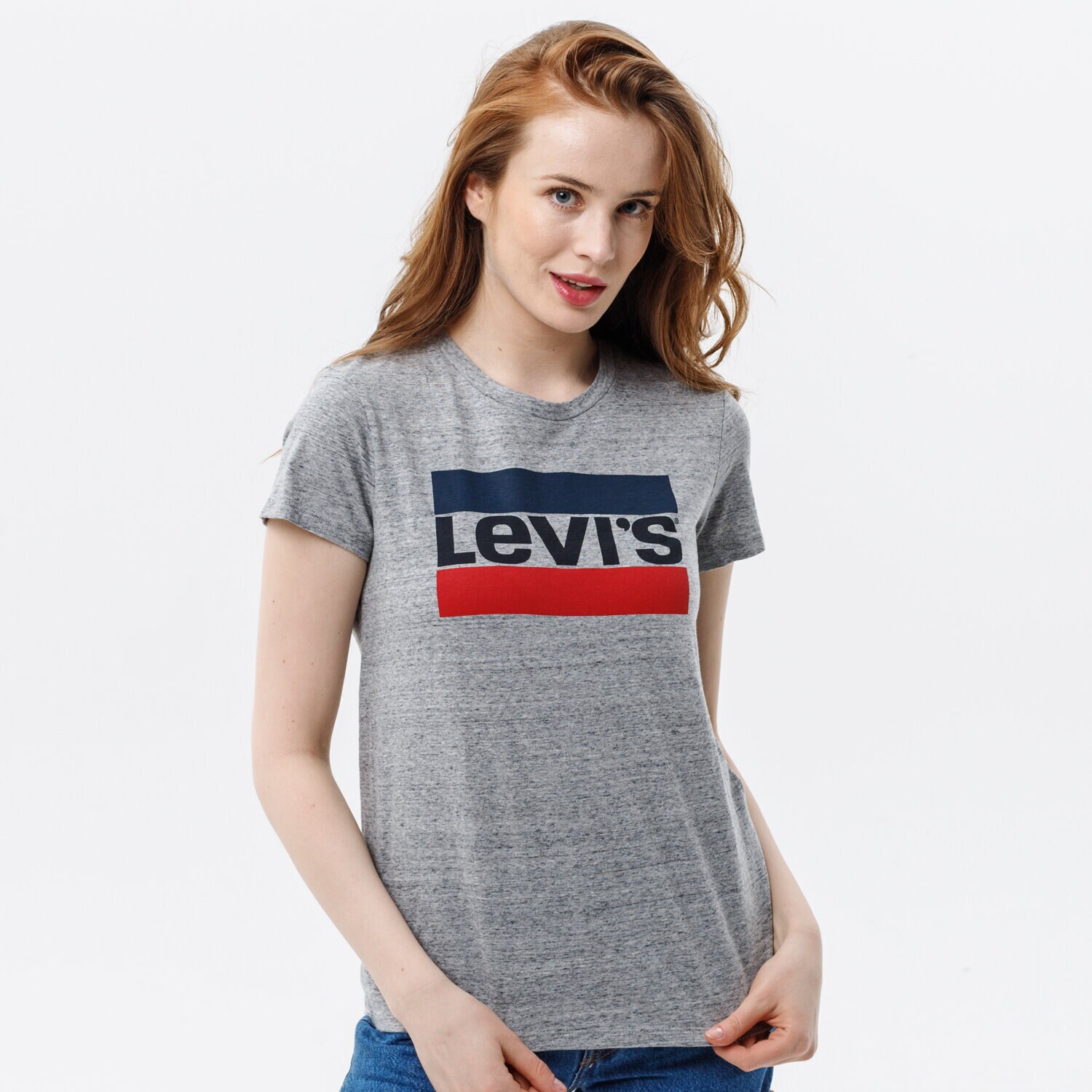 Koszulka, t-shirt damski LEVI'S T-SHIRT THE PERFECT TEE 17369-0303 SZARY