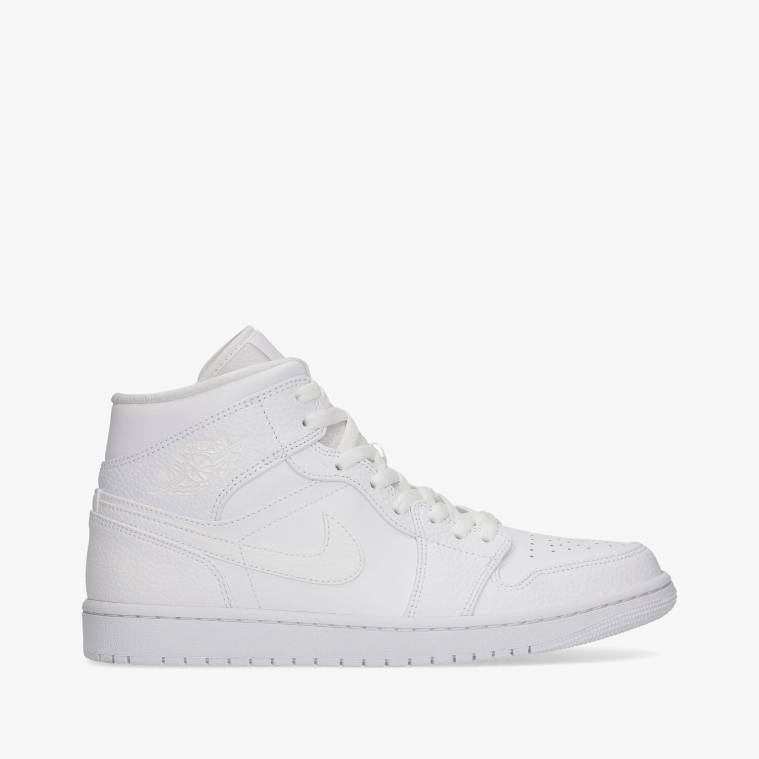 Buty sneakersy męskie AIR JORDAN 1 MID 554724-130 BIAŁY