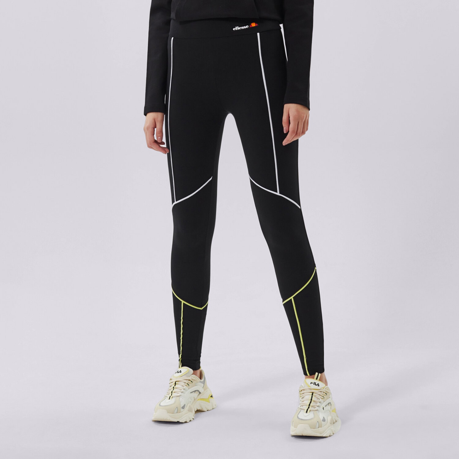 Spodnie sportowe damskie ELLESSE SPODNIE LENORA LEGGING BLK SGI11103011 CZARNY